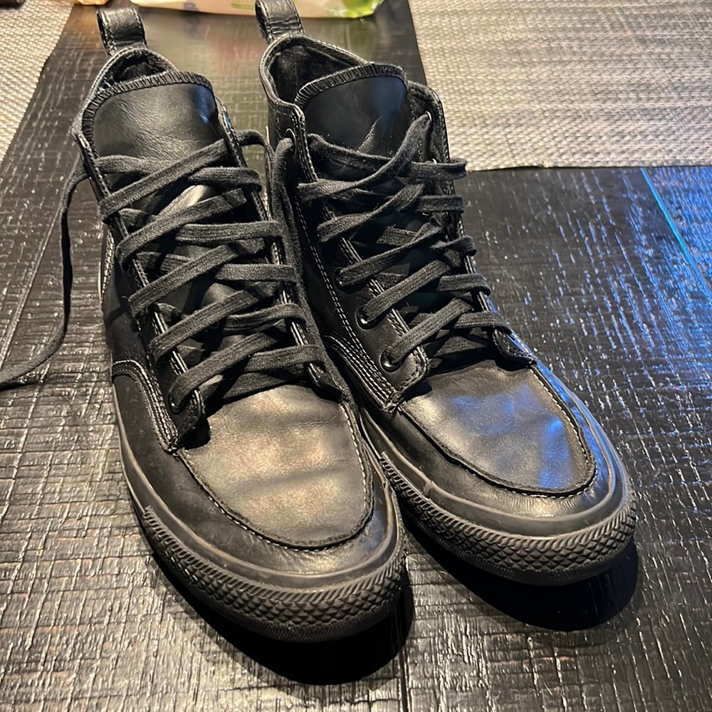 Leather Converse